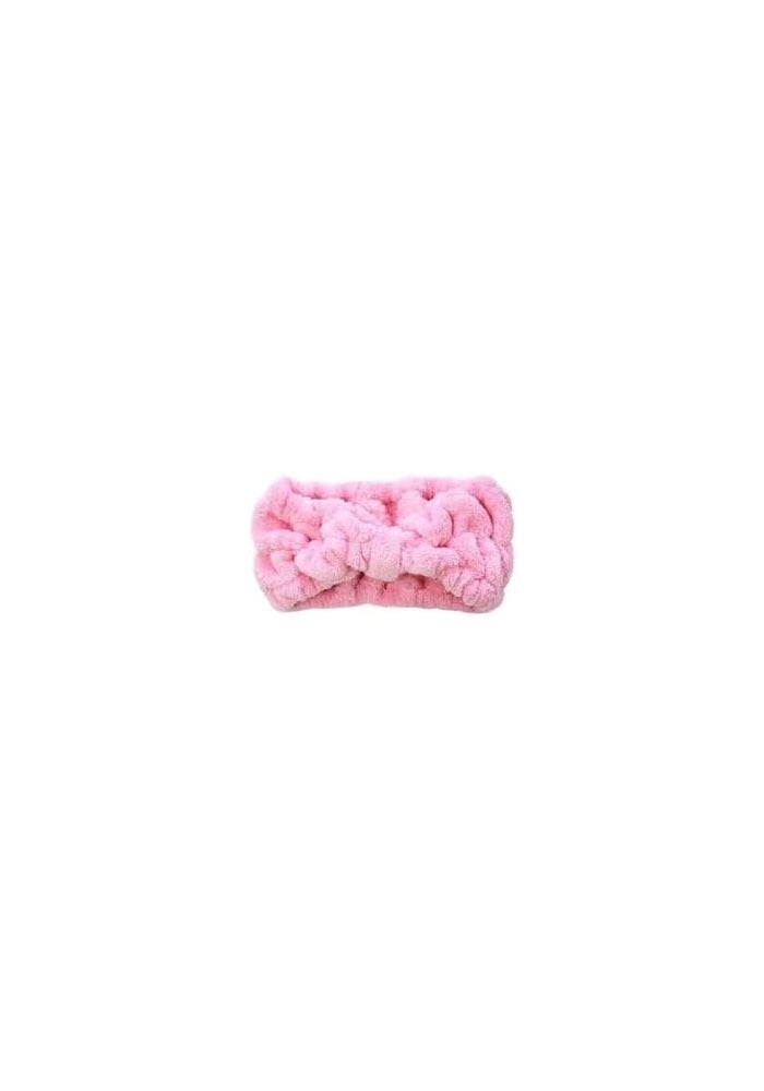 Daiso Fluffy Turban Pink Soft Hair Wrap for Bath & Spa - Image 3